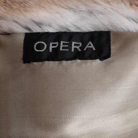 Vintage Opera Women's Brown Genuine Rabbit Fur Coat Size M - Picture 8 of 10